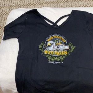 Harley Davidson T-shirt Black Hills Sturgis SD